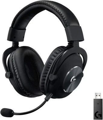 Logitech G PRO X Wireless LIGHTSPEED Gaming Headset with Blue VO!CE Mic Black  - Image 1 of 4