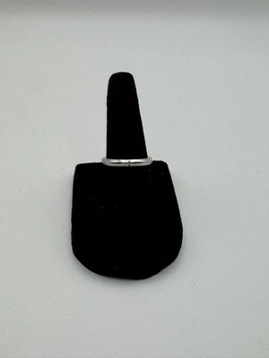 Auténtico anillo Tiffany & Co. Streamerica de oro blanco de 18 quilates y diamantes. Talla 4,5 Foto 1 de 4