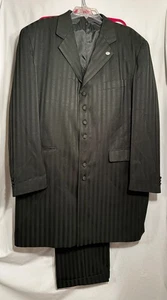 HERREN 52L DENZEL COLLECTION HOSE 42 X 29 1/2 3 TEILIG DUNKELGRÜN ANZUG - Bild 1 von 13