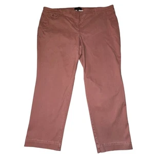 Pantalone chino Talbots rosa donna taglie forti 20WP tasche elasticizzato - Foto 1 di 7