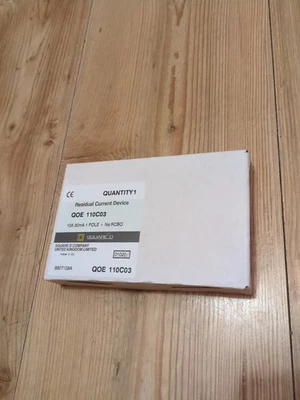 Square D QOE  10A  30mA  110C03 1 Pole Ns  RCBO TYPE QOE  Breaker , SENT FAST  - Image 1 of 3