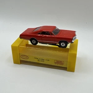 Vintage Aurora T-Jet # 1386 Orange 67 FORD Galaxie XL500 With Box - Works! - Picture 1 of 20