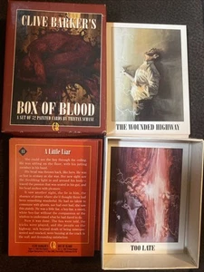 Caja de cartas de sangre de Clive Barker baraja Tristan Schane horror 1993 en caja - Imagen 1 de 2