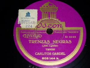 TANGO 78 rpm RECORD Odeon CARLOS GARDEL Palace Theatre - Imagen 1 de 1