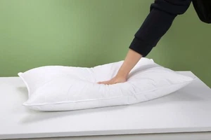 Duck Feather Pillows Pair Extra Filled Hypoallergenic Hotel Quality Pillow Packs - Picture 1 of 8