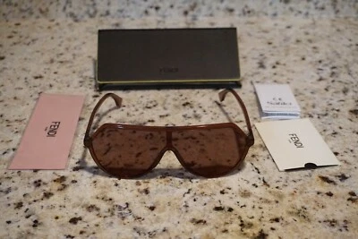 Fendi Hombre Gafas de Sol FF 0377/S 09Q0L Marco Marrón Gris Lentes Foto 1 de 4