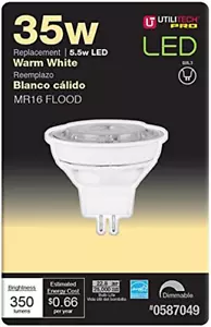 Utilitech 5.5-Watt (35W Equivalent) MR16 G5.3 Base Warm White 587049 Dimmable - Picture 1 of 1