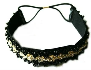 Gorgeous Black and White Beads Headband - Picture 1 of 2