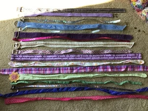HUGE LOT 17 OLD NAVY GYMBOREE TCP GIRLS SZ S M L MULTICOLOR BELTS SASHES BUCKLES - Picture 1 of 8