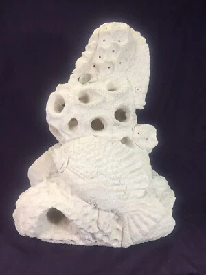 Decoración grande de coral esculto sintético para acuario de peces, 12x10x8", más de 7 libras. Foto 1 de 4