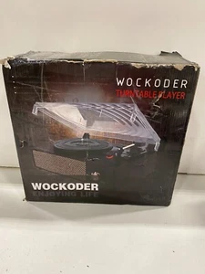 Wockoder Record Player Turntable Wireless Portable LP Phonograph Built in Stereo - Picture 1 of 2