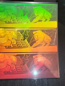 UNCUT Marvel Spiderman vs. Venom Holographic HOLOGRAM SHEET - Picture 1 of 6