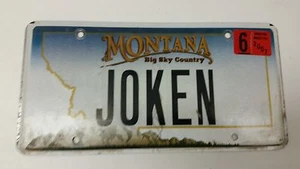 2007 MONTANA Big Sky Country License Plate JOKEN - Picture 1 of 1