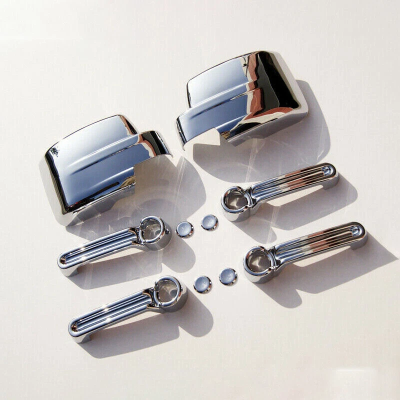 For 2007-2012 Dodge Nitro 2008-2013 Jeep Liberty Mirror+Door Handle Cover Chrome - Изображение 1 из 4