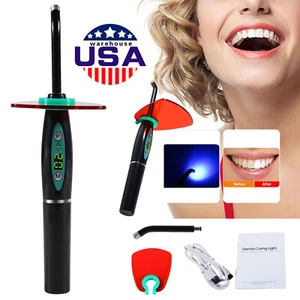 Dental Wireless Cordless LED Teeth Whitening Curing Light Lamp 5W 1500mw Black - Picture 1 of 24
