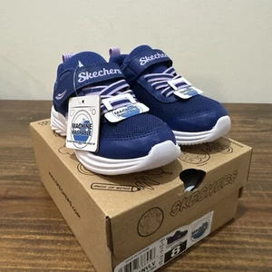 Skechers Dreamy Dancer Blue Purple Lightweight Mesh Shoe for Toddlers 9 - Picture 1 of 15