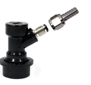 Liquid MFL Ball Lock & SWIVEL NUT 5/16" barb Keg Disconnect Cornelius Corny - Picture 1 of 1