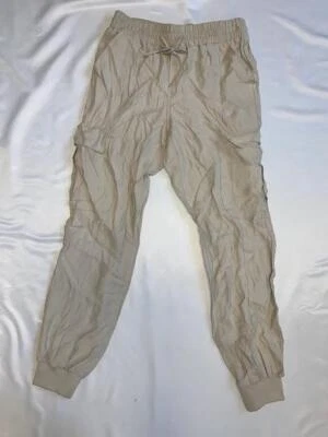MSRP $80 Inc Womens Cargo Pocket Casual Jogger Pants Beige Size Small DEFECT - Image 1 of 4