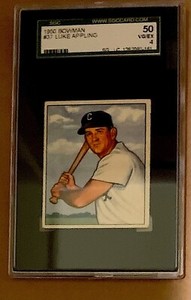 1950 Bowman #37 Luke Appling SGC 4 **HOF Last Card As Player**