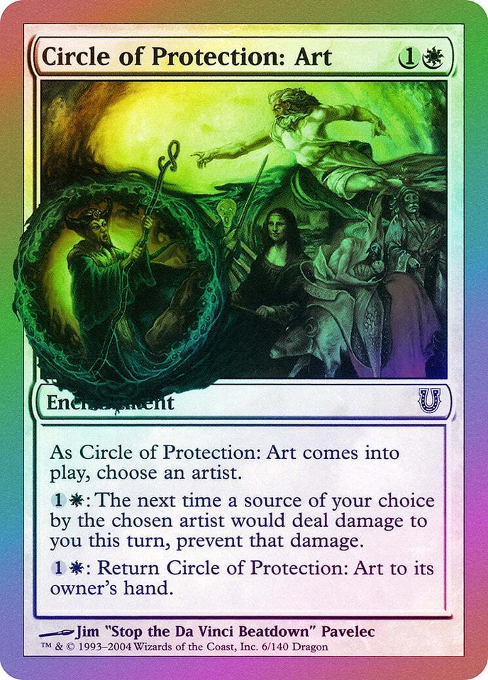 Circle of Protection: Art FOIL Unhinged PLD White Common MAGIC CARD ABUGames - Image 1 of 1