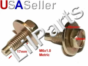 Anodized Metric Hex Dog Point Bolt Captive Washer Car Body Fender M6-1.0 x 17mm - Picture 1 of 1