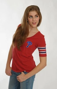 Philadelphia Phillies '47 Brand Playoff Tee for Women - Picture 1 of 8