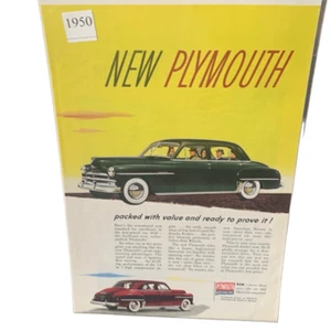 Vintage 1950 Plymouth vollgepackt mit Wert und bereit, es zu beweisen Werbung - Bild 1 von 4