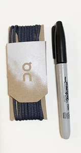 On Cloud Slate Shoelaces Pair Official Replacement Laces Active Running New - Picture 1 of 2
