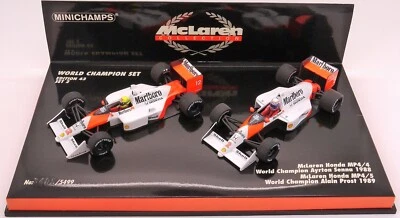 MINICHAMPS MARLBORO MCLAREN HONDA MP4-4/5 A SENNA & A PROST 88/89 CHAMPION SET - Image 1 of 4