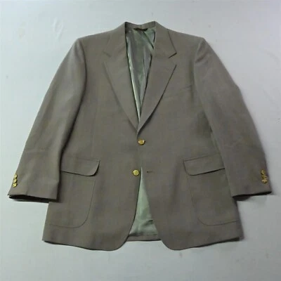 Blazer Traje Chaqueta Abrigo Deportivo De Colección Lacrosse 46L Caqui Dorado Botón Para Hombre Foto 1 de 4