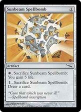 WOTC MtG Mirrodin Sunbeam Spellbomb (C) (Foil) NM