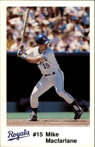 1991 Police Baseball Card #13 Mike Macfarlane
