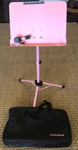 CAHAYA Sheet Music Stand Metal Portable with Carrying Bag, Sheet Music Clip, Pro - Picture 1 of 3