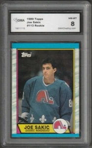 Tarjeta de novato Joe Sakic 1989-90 #113 Topps clasificación radiocontrol casi nueva-como nueva 8 - Imagen 1 de 3