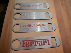 F1 Inspired Bottle Opener - Fathers Day Gift- McLaren - Ferrari- Redbull - Picture 1 of 9