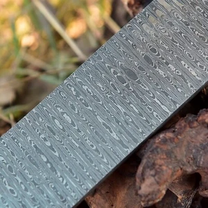 5 MM Hand Forged DAMASCUS STEEL PLATE 10”x 2”Flat Bar Billet Bar Ladder Pattern - Picture 1 of 5