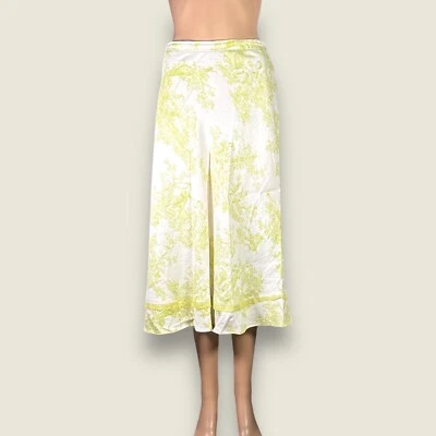 Coldwater Creek Linen Blend Art Printed Midi Skirt Size 14 - "Viviette - Image 1 of 4