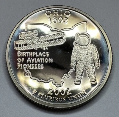 2002-S Ohio State Quarter *PROOF* 25cent Coin from US Mint Proof Set - Image 1 of 4