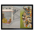 Fattu The Siege Of Mathura By Jarasandha Bhagavata Purana Art Print Framed 12x16
