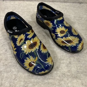 Sloggers scarpe da giardino outdoor impermeabili donna taglia 6 blu floreale girasole - Foto 1 di 4