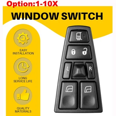 Interruptor de ventana eléctrica conductor maestro lado izquierdo 18 pines para Volvo 2004-2012 VN/VNL/VNM Foto 1 de 4