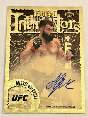 2024 Topps Finest Andrei Arlovski Intimidators Auto Superfractor 1/1 - Image 1 of 2