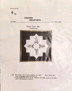 Mary Knapp PEACE LOVE JOY Caledoscopio 2002 Gráfico #K168 - Imagen 1 de 4