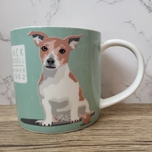 Ulster Weavers Bone China Mug Cup Jack Russell Winner 1962 Dog Duck Egg Blue - Picture 1 of 11