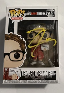JOHNNY GALECKI SIGNED LEONARD HOFSTADTER FUNKO POP BIG BANG THEORY Beckett Coa - Picture 1 of 2