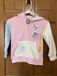 Bluey Zip Up Hoodie Size 6 - Picture 1 of 4