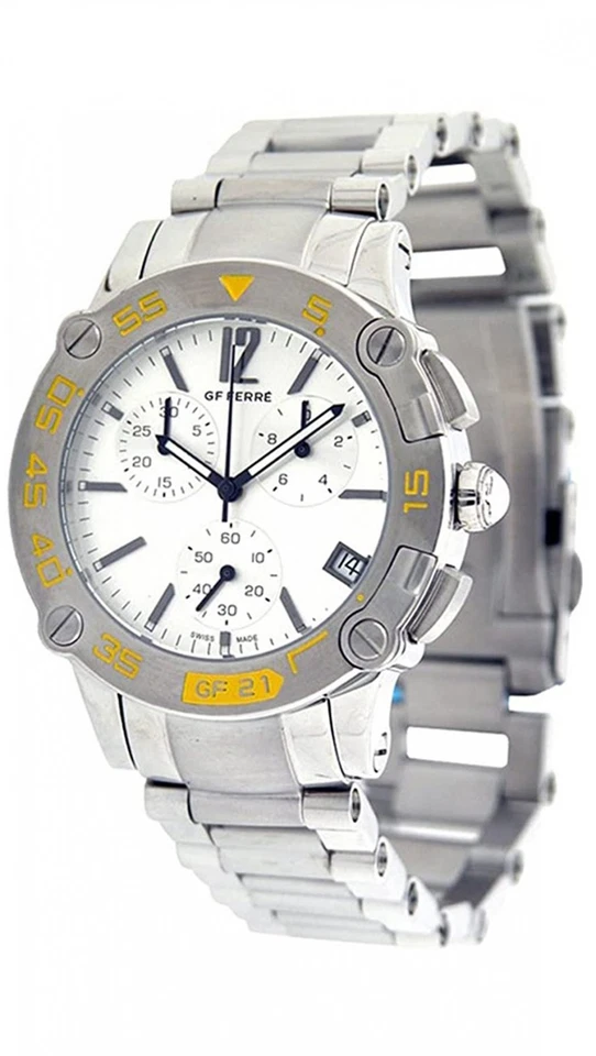 GF Ferre swiss made chronograph steel watch GF9002J04M - Image 1 of 1