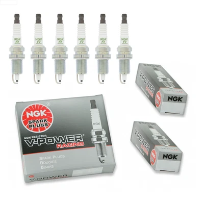 Juego de 6 bujías NGK V-Power (3459) ZFR5N para Jeep 4,0 L L6 Foto 1 de 3