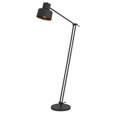 Cal 60W Davidson Metal Floor lamp with Weighted Base, Adjustable Upper - Image 1 of 4