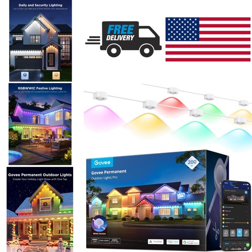 Smart LED Lights for Outdoors 200ft with Alexa Google Assistant and ...